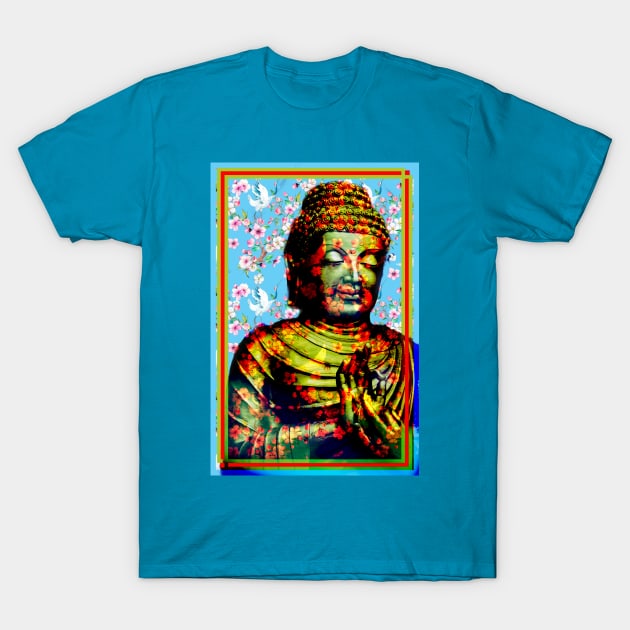 Buddhist Blooming T-Shirt by L'Appel du Vide Designs by Danielle Canonico